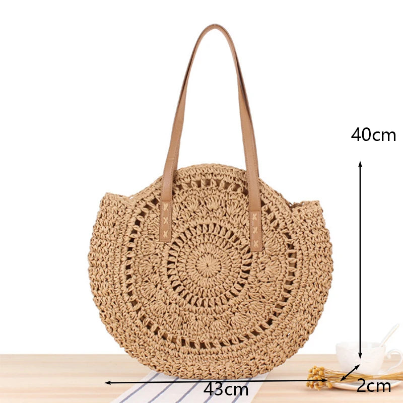 BohoLuxe Straw Satchel