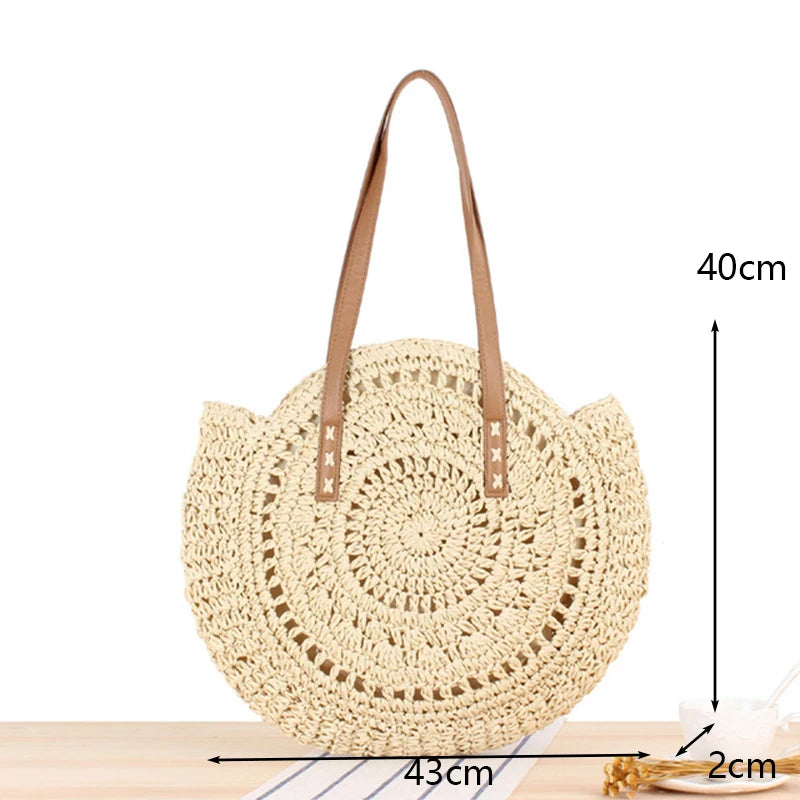 BohoLuxe Straw Satchel