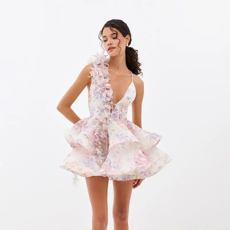 Bloom Charm Short Dress