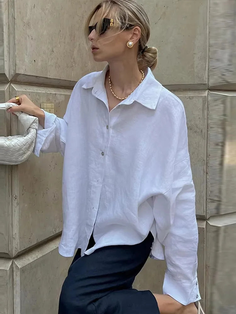 Glow mode Linen Shirt- Oversized