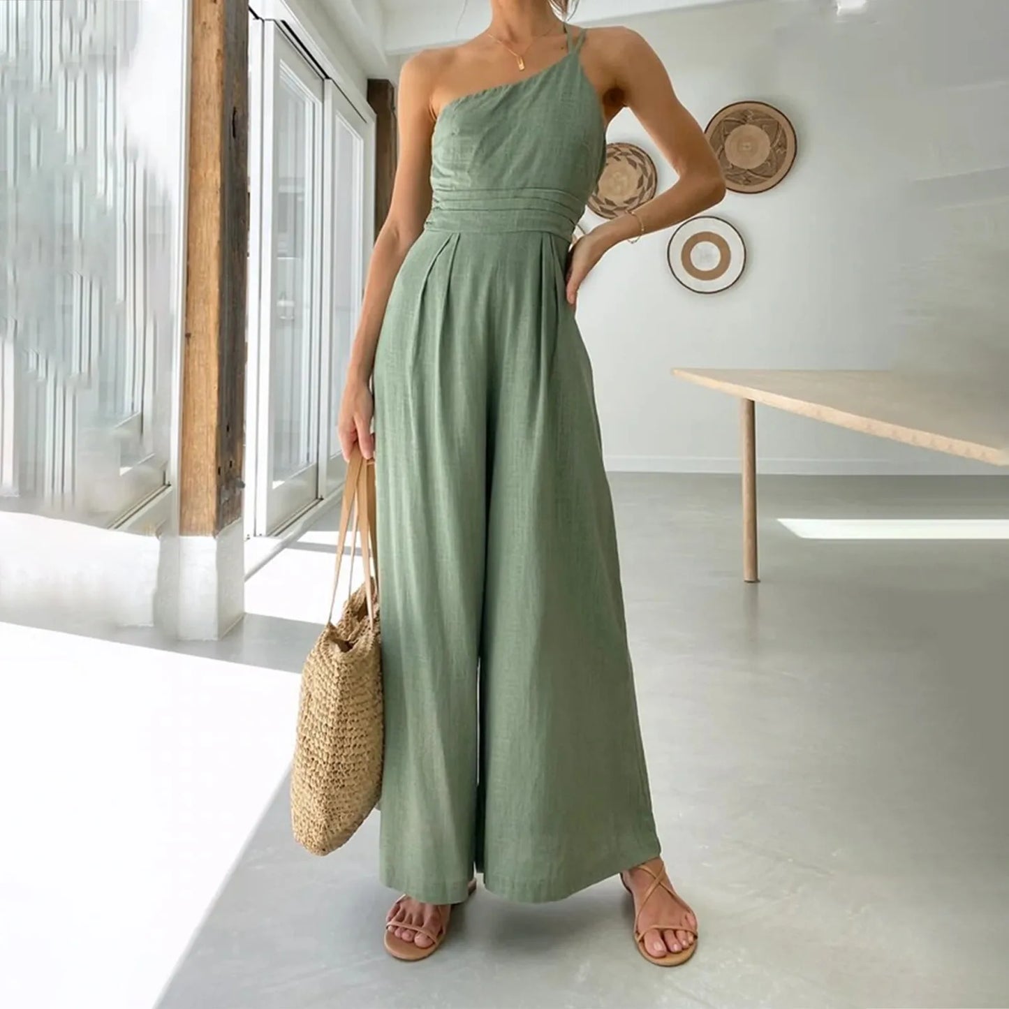 Luxe Aura One Shoulder Jumpsuit
