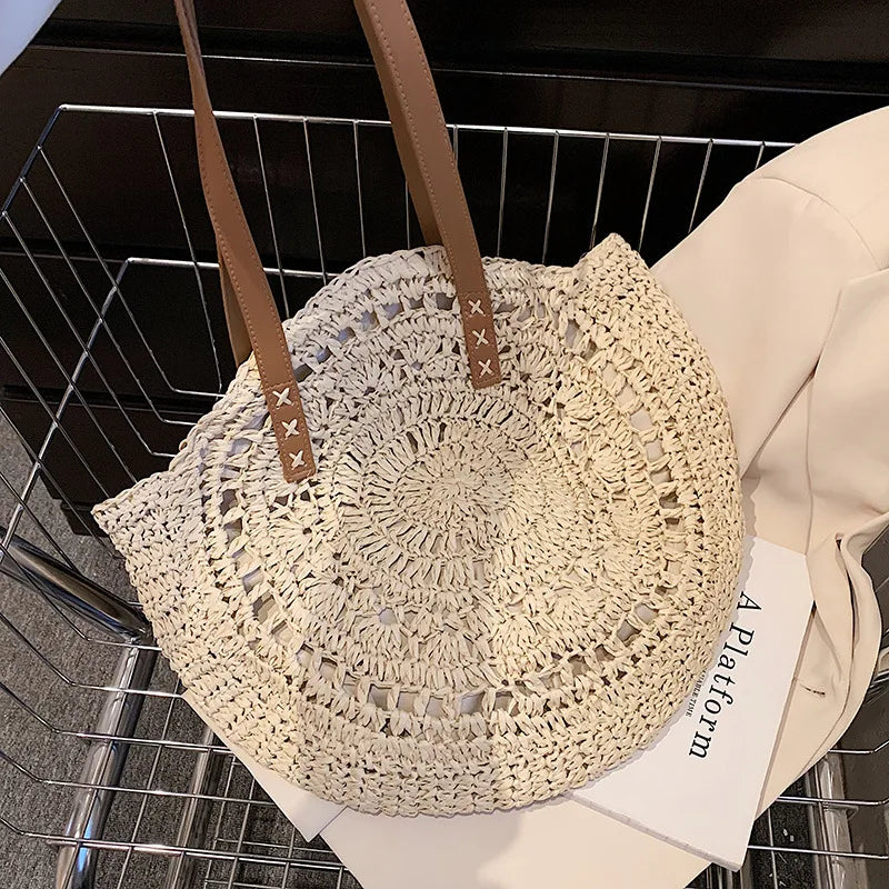 BohoLuxe Straw Satchel