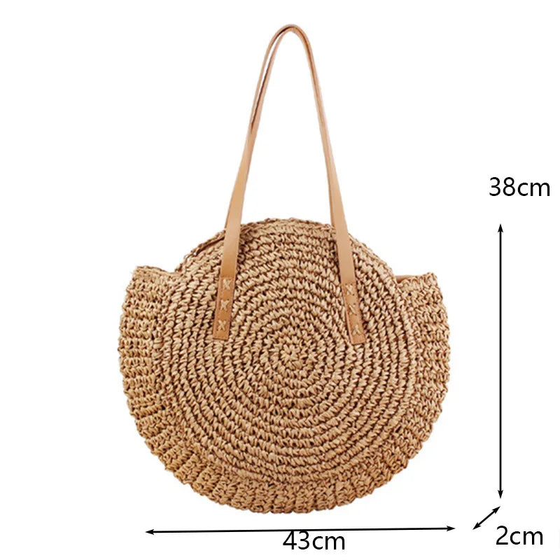 BohoLuxe Straw Satchel