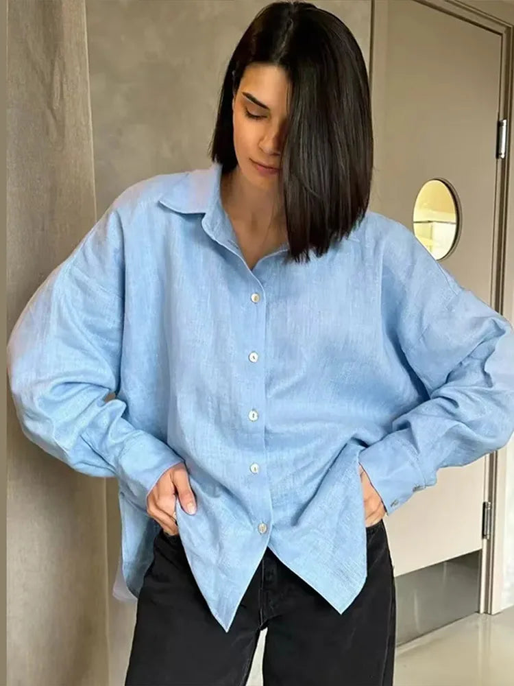 Glow mode Linen Shirt- Oversized