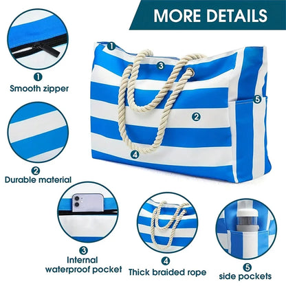 Coastal Chic Beach Bag